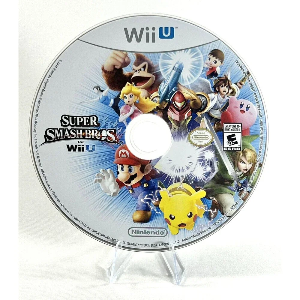 Super Smash Bros Nintendo Wii U 2014 Tested Disc Only